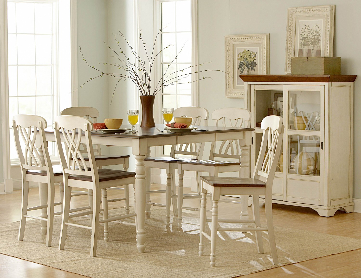 7-Pc Homelegance Ohana Counter Height Dining Set - USA ... (1500 x 1158 Pixel)