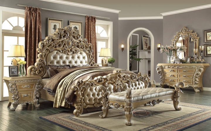 Homey Design Royal Kingdom HD-7012 Bed - USA Furniture Warehouse