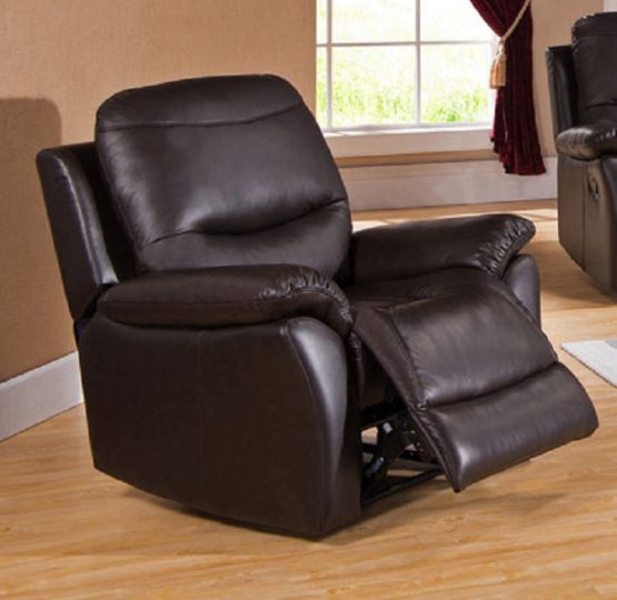 Faraday Top Grain Leather Power Recliner USA Furniture Warehouse