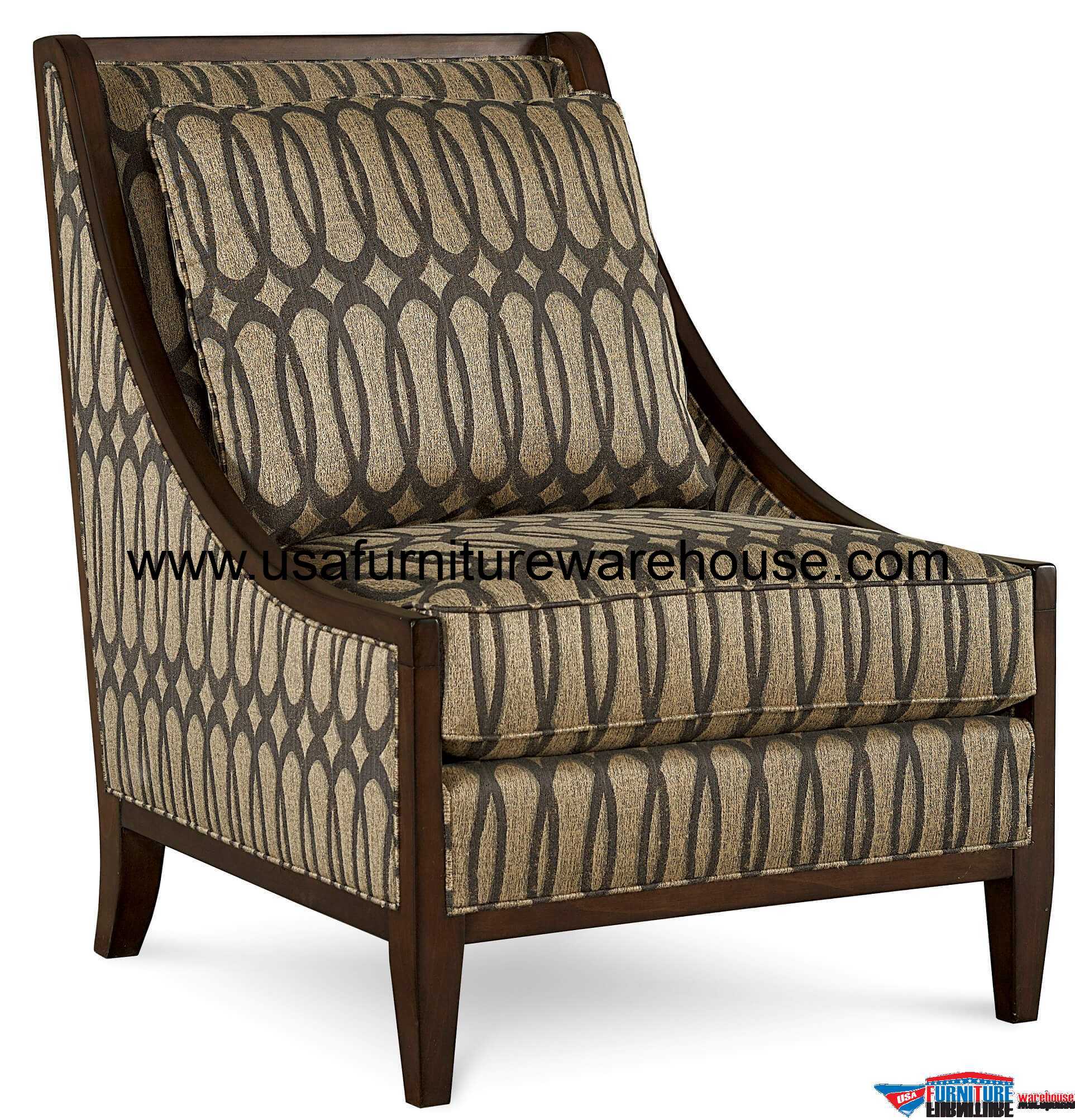 A.R.T Furniture Intrigue Harper Wood Trim Mineral Accent Chair
