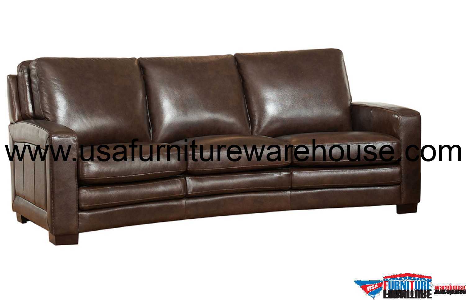 8 ft leather sofa