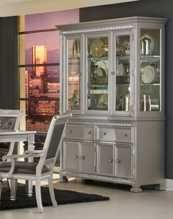 Leonardo Luxury 3-Door Buffet Cabinet - USA Furniture Warehouse