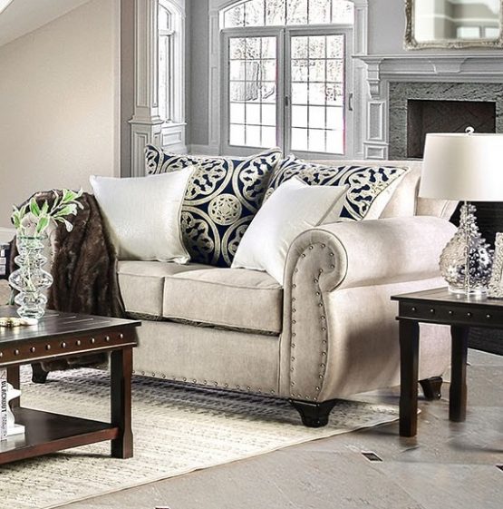 2 Pieces Sinatra Gray Sofa Set - USA Furniture Warehouse